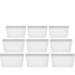 9 x Plafoniera a LED 24W AC 220-240 V 1912 Lumen 300 x 300 mm IP53 LED Pannello Bianco Freddo 6000K Plafoniere a LED Faretto da Incasso Pannello LED precio