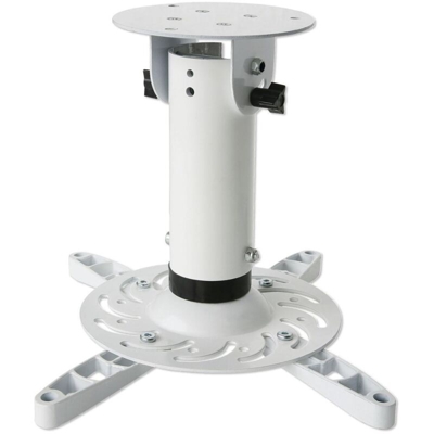 Staffa Universale a Soffitto per Proiettori Bianco - Techly