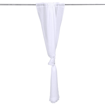 Pannello per tende bianco in poliestere con zanzariera da giardino per matrimonio all'aperto