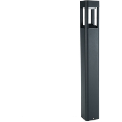 Lampada Da Pavimento LED Exterior IP54 120x900mm 10W Grigio Alluminio + PC [SL19-C001C_G-WW] | Bianco Caldo (SL19-C001C_G-WW)