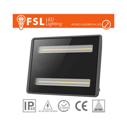 FSL - proiettore per esterni 100 watt 220-240 volt CE IP65 bianco naturale esterno nero no lif fl690p100w40k en oferta