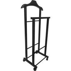 Servomuto appendiabiti in legno vari colori Colore fusto - Nero en oferta