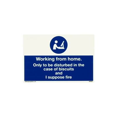 Lavorare da casa solo per essere disturbato nel caso di biscotti e suppongo fuoco