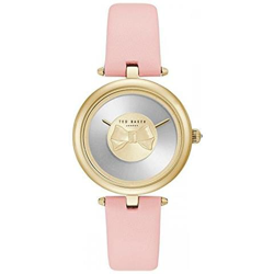 Cinturino In Pelle Rosa Andrea Con Quadrante Ad Arco Color Oro Te15199001 precio