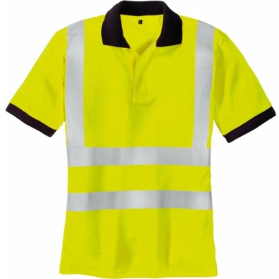 Polo Ad Alta Visibilità Sylt, Giallo Fluorescente, Dimensione 2Xl