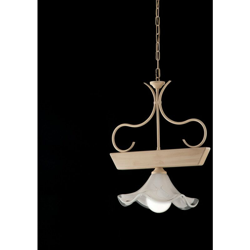 Lampadario in legno avorio e ferro laccato avorio decape italy características