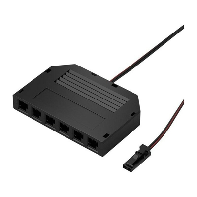 Hs Rowe - Distributore 6 Led 12V Canali L 2000Mm, Nero