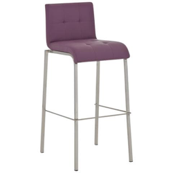Sedia Sgabello Cp123 Con Poggiapiedi 51x43x103cm Ecopelle Struttura Acciaio Viola características