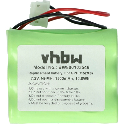 NiMH Batteria 1500mAh (7.2V) compatibile con iRobot Braava 320, 321 sostituisce GPRHC152M073. - Vhbw