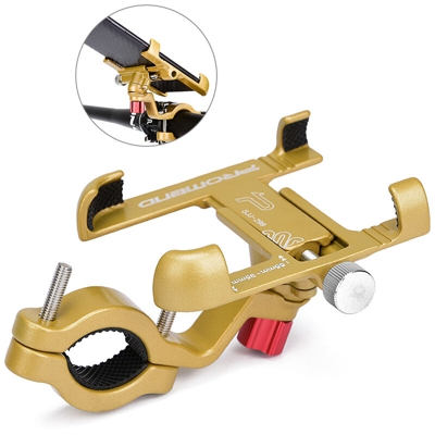 Promend - Porta cellulare in lega di alluminio per bicicletta SJJ-299 oro