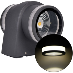 Applique 2x7w con doppia emissione corpo grigio 4000K precio