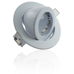Leclubled - Faretto da incasso tondo regolabile, Bianco, tipo a chiocciola | Bianco - Senza presa en oferta