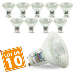 Lotto di 10 lampadine GU10 5W 420 Lm Equi. 50W | Température de Couleur: 6000K bianco freddo precio