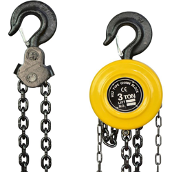 Paranco A Catena 3000kg, Paranco Manuale, Altezza Di Sollevamento Di 3 Metri, Con Freno Di Sicurezza, Realizzato Con Lega Di Acciaio Termicamente características