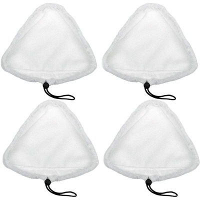 Tampone per pulizia in microfibra triangolare a 4 pezzi tamponi per scopa a vapore, tampone per scopa a vapore universale, per scopa a vapore,