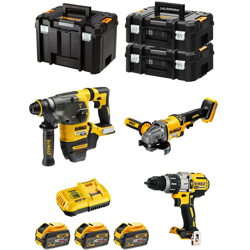 DeWALT Kit FVK381X3HD-QW 54V/18V (DCH333 + DCD996 + DCG414 + 3 x 9,0 Ah + DCB118 + 2 x TSTAK II + TSTAK VI) características