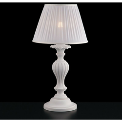 Lume barocco como in legno e pasta di legno bianco shabby en oferta