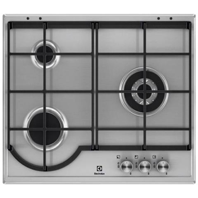 Piano Cottura EGH6333BOX a Gas 3 Fuochi Gas Colore Acciaio Inox