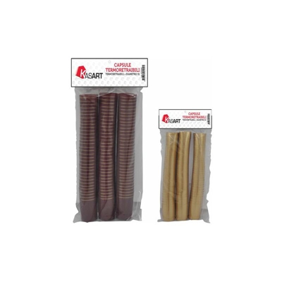 CAPSULE TERMORETRAIBILI PER BOTTIGLIE VINO nero - Ø 31 x h 55 mm