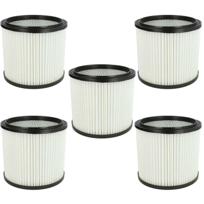 vhbw 5x Filtri rotondi per aspirapolvere multiuso Herkules 4001, 6309 P