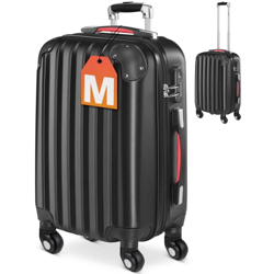 Valigia rigida Valigia da viaggio con serratura | 4 ruoli | Manico telescopico in alluminio - Monzana en oferta