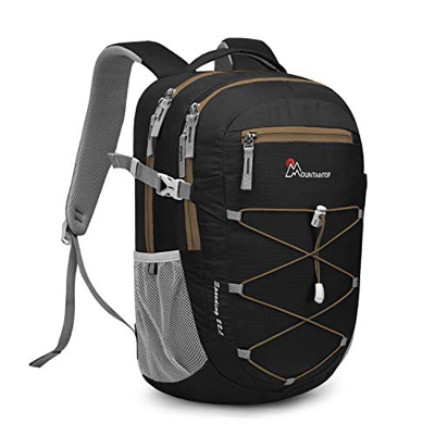 MOUNTAINTOP 22 Litri Zaino da Trekking Sportivo Outdoor Zaino per Uomo Donna Leggero Zaini da Escursionismo Viaggio Daypack, Nero con caffè