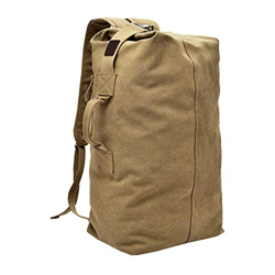 VRIKOO Cylinder Canvas Travel Backpack Large Capacity Duffel Shoulder Bag Outdoor Sport Hiking Rucksacks características