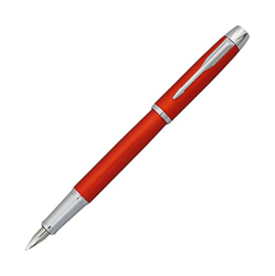 Parker Penna stilografica IM Premium Big Red, attributi cromati, punta fine (1892643) + flacone di inchiostro nero Quink per penna stilografica da 57  en oferta