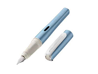 Pelikan Pelikano Up Ice Blue 814690 - Penna stilografica per mancini, pennino misura L, confezione pieghevole inclusa