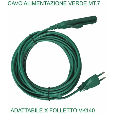 Bighouse It - CAVO VERDE MT.7 MM.2X0,75 SPINA ITALIA VK140 COMPATIBILE