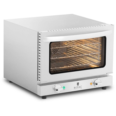 Royal Catering - Forno A Convezione Professionale Elettrico In Acciaio Inox 2.150 W Con 3 Grate