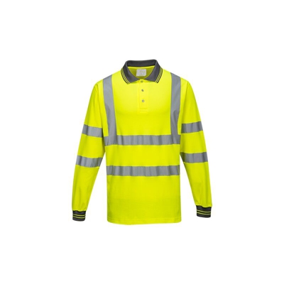 Polo a maniche lunghe Cotton Confort | XXL - Yellow - NEUTRO (SENZA PERSONALIZZAZIONE) - Yellow