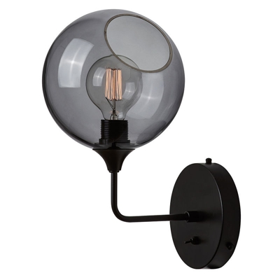 Greenice - Luce A Muro 'Ballroom Smoke' Ø370mm E27 Senza Lampadina (DBU-22733)