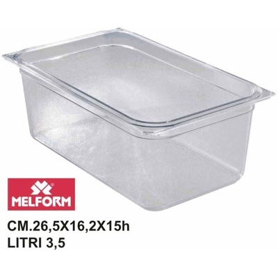 Bighouse It - VASCHETTA DIAMOND GN 1/4 H.15 CM.26,5X16,2 LT.3,5