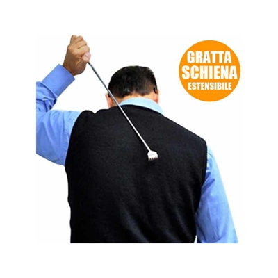 GrattaSchiena Con Asta Telescopica Estensibile 20-69 Cm Colori Assortiti