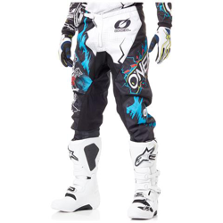 Pantaloni Motocross Oneal 2019 Element Villain Bianco (36 Vita = Eu 52, Nero) en oferta