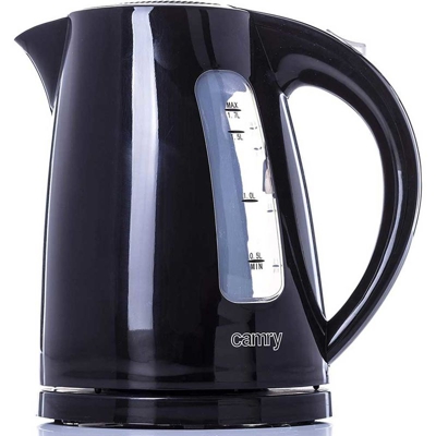 Bollitore Elettrico 1,7Lt 2200W Acqua Calda Cordless con Indicatore Livello Nero