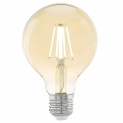 Lampadina Globo Ø 80 cm Vintage Ambrata E27 4W en oferta