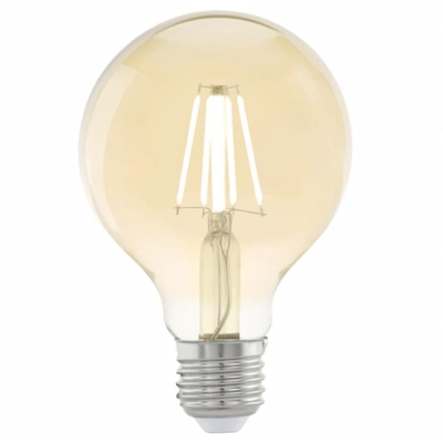 Lampadina Globo Ø 80 cm Vintage Ambrata E27 4W