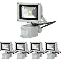 5 x 10W LED Faretto Proiettore con Sensore di Movimento 220-240V 600 Lumen Bianco Freddo 6000K Luce Faro da Esterno IP65 Impermeabile Faretti Fari características