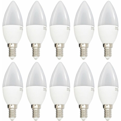10Pz Lampadina LED E14 luce fredda SMD 7W forma oliva torpedo 71051 EU6000 - Kodak