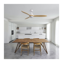 OXYGEN Ventilatore da soffitto de legna con la luce - motore DC - Ø 152 cm características