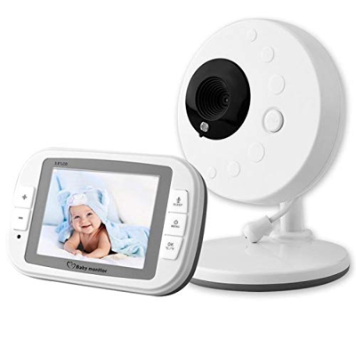 Monitor di sicurezza wireless Baby Camera Monitor Lettore musicale TFT da 3,5 '' per la sicurezza del(100-240V European standard)
