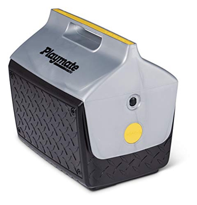 IGLOO Playmate The Boss, Frigorifero all’Aperto, Nero/Argento, 13,2 Litro