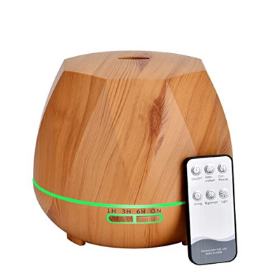 Queta 550 ml diffusore per aromaterapia, umidificatore a ultrasuoni con grande capacità, purificatore d'aria domestica, diffusore di aromi silenzioso 