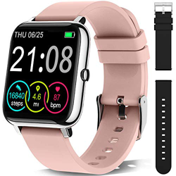 Smartwatch Orologio Fitness Uomo Donna Smart Watch Contapassi Cardiofrequenzimetro da Polso,Activity Tracker Cronometro, Notifiche Messaggi, Controlle en oferta