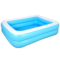 LEMI Piscina Gonfiabile per Famiglia Rettangolare per Esterni per Feste estive per Bambini (128 CM) características
