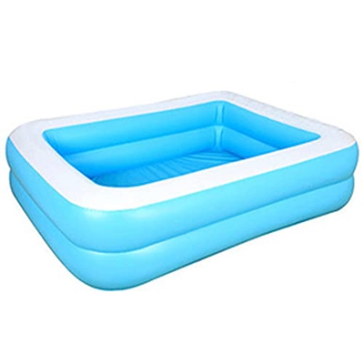 LEMI Piscina Gonfiabile per Famiglia Rettangolare per Esterni per Feste estive per Bambini (128 CM)