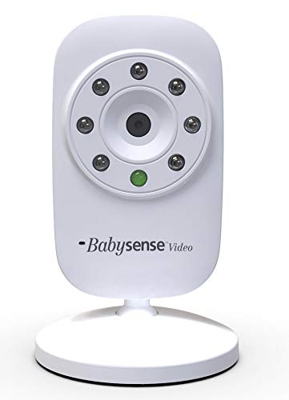 BabySense Unità videocamera aggiuntiva per baby monitor video V24UK - Fornita con spina UK con adattatore EU (modello: CAM-V24UK)