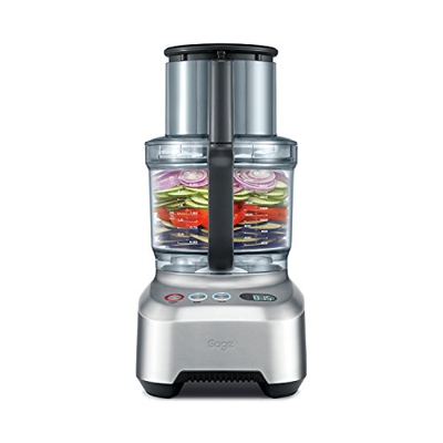 Sage Appliances The Kitchen Wizz Peel & Dice Food Processor, 1200 W, 3.75 Litri, Acciaio Inox Spazzolato, Brushed Aluminium